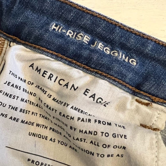 American Eagle super stretchy distressed jeggings, 10 - Picture 8 of 10